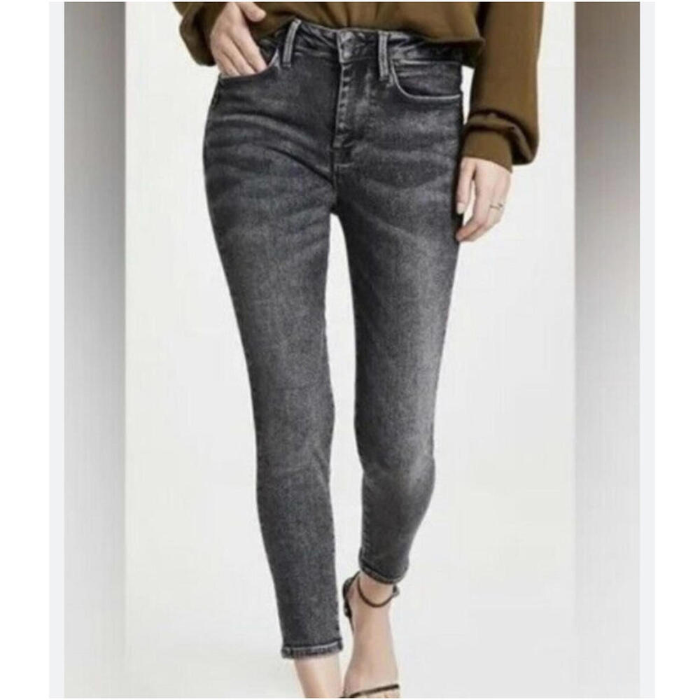 FRAME gray high rise le one skinny jeans sz 1